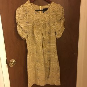 Vena Cava Purple & Yellow Silk Dress